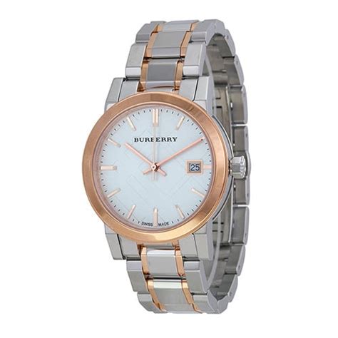 burberry the city bu9105 silver classic women& 39|BURBERRY BU9105 The City Silver Wristwatch for Women.